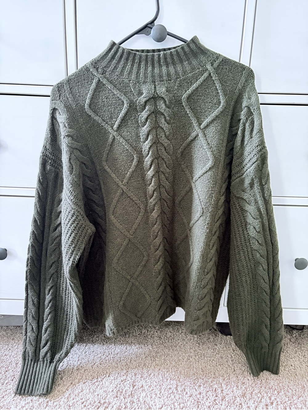 Worn once cozy old navy cable mock neck